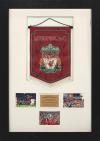 <span class='ref_item'>102 -</span> <span class="object_title">BANDERÍN LIVERPOOL F.C CHAMPIONS TEMPORADA 2005</span>   <p><span class="technique_material">Banderín</span><br><span class="technical_description">Firmado por los jugadores de dicho equipo. <br/>Con placa conmemorativa y tres fotografías recogiendo la copa. <br/>Enmarcado.</span><br><span class="ALTO_HCES1">96 </span><span class="ALTOUMED_HCES1">cm.</span>x<span class="ANCHO_HCES1">69 </span><span class="ANCHOUMED_HCES1">cm.</span></p>