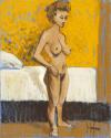 <span class='ref_item'>23 -</span> <span class="description">DESNUDO FEMENINO </span>  <p><span class="description">ISIDORO LAZARO FERRE (Barcelona, 1949) <br>Óleo sobre lienzo <br>Firmado en el ángulo inferior derecho. <br>Al dorso firmado, titulado y fechado en 2013<br>92,50 cm.x73</span></p>