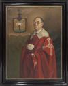<span class='ref_item'>32 -</span> <span class="description">RETRATO DE GREGORIO SÁNCHEZ PUERTA Y DE LA PIEDRA </span>  <p><span class="description">ALBERTO DUCE (Zaragoza, 1915-2003) <br>Óleo sobre lienzo<br>Retrato del Catedrático del Conservatorio y redactor jefe de «Lira Española», acompañado de escudo nobiliario de infanzón de Illescas<br>Firmado en el ángulo inferior izquierdo. <br>Enmarcado en madera ebonizada con borde interior dorado. Presenta deterioros en el lienzo. <br>Medidas: 114 x 88cm el lienzo. 137 x 100cm con marco<br>Estimación de mercado: 350-400&euro;</span></p>