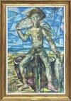 <span class='ref_item'>94 -</span> <span class="object_title">JOVEN PESCADOR</span>   <p><span class="author">CARLOS  SOBRINO RIVERO (La Habana, Cuba, 1909- Madrid, 1981)  </span> <br><span class="technique_material">Óleo sobre lienzo</span><br><span class="technical_description">Firmado y fechado en 1977 en el ángulo superior derecho. <br/>Dedicado al dorso<br/>Enmarcado con marco de madera</span><br><span class="ALTO_HCES1">81 </span><span class="ALTOUMED_HCES1">cm.</span>x<span class="ANCHO_HCES1">57 </span><span class="ANCHOUMED_HCES1">cm.</span></p>