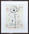 <span class='ref_item'>23 -</span> <span class="object_title">PERSONAJE </span>   <p><span class="author">JOAN MIRÓ ( Barcelona,  1893- Mallorca, 1983)  </span> <br><span class="technique_material">Litografía sobre papel  </span><br><span class="technical_description">Firmado en plancha. <br/>37 x 27 cm el papel. <br/>Enmarcado con cristal. <br/>Perteneciente al libro de André Warnod, "Les Peintres, mes amis" de 1965.</span><br><span class="ALTO_HCES1">50 </span><span class="ALTOUMED_HCES1">cm.</span>x<span class="ANCHO_HCES1">42 </span><span class="ANCHOUMED_HCES1">cm.</span></p>