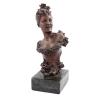 <span class='ref_item'>162 -</span> <span class="object_title">BUSTO DE DAMA </span>   <p><span class="author">MAURICE MAIGNAN (Francia, 1872-1946)</span> <br><span class="technique_material">Bronce dorado</span><br><span class="technical_description">Realizado en bronce dorado y patinado, representando una dama francesa con vestido floral. <br/>Firma en la parte trasera.<br/>Con base de mármol, desperfectos en las esquinas del mármol. </span><br><span class="ALTO_HCES1">27 </span><span class="ALTOUMED_HCES1">cm.</span></p>