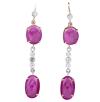 <span class='ref_item'>147 -</span> <span class="object_title">PENDIENTES EN ORO 18KT, RUBÍES Y DIAMANTES</span>  <p><span class="technical_description">Pendientes realizados en oro de 18kt. Con rubíes talla cabujón con un peso total aprox de 7ct y diamantes talla brillante engastados en chatón con un peso total aprox de 0.10ct . <br/>Cierre: Ballestilla<br/>Longitud: 3,5cm</span><br>Peso: <span class="PESO_HCES1">5</span> <span class="PESOUMED_HCES1">gr.</span><br></p>