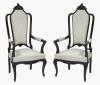 <span class='ref_item'>343 -</span> <span class="object_title">PAREJA DE SILLAS CON BRAZOS</span>   <p><span class="technique_material">Madera</span><br><span class="technical_description">Pareja de sillas con brazos en caoba con copete decorado con motivo de rocalla tallada.<br/>Respaldo y asiento tapizado. </span><br><span class="ALTO_HCES1">140 </span><span class="ALTOUMED_HCES1">cm.</span>x<span class="ANCHO_HCES1">60 </span><span class="ANCHOUMED_HCES1">cm.</span>x<span class="GRUESO_HCES1">55 </span><span class="GRUESOUMED_HCES1">cm.</span></p>