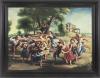 <span class='ref_item'>14 -</span> <span class="object_title">JUGANDO A LA GALLINITA CIEGA </span>   <p><span class="author">ALDELMO ROMERO </span> <br><span class="technique_material">Óleo sobre lienzo</span><br><span class="technical_description">Firmado en el ángulo inferior derecho. <br/>Con marco de madera. <br/>Medidas: 112 x 142cm con marco. 92 x 120cm sin marco</span><br></p>
