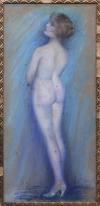 <span class='ref_item'>58 -</span> <span class="object_title">DESNUDO FEMENINO DE ESPALDA</span>   <p><span class="author">JOSEY PILLON (Francia, 1876-?)</span> <br><span class="technique_material">Pastel sobre papel </span><br><span class="technical_description">Firmado en el ángulo inferior derecho a lápiz. <br/>Con marco de madera y cristal.<br/>Marco con desperfectos</span><br><span class="ALTO_HCES1">67 </span><span class="ALTOUMED_HCES1">cm.</span>x<span class="ANCHO_HCES1">32 </span><span class="ANCHOUMED_HCES1">cm.</span></p>