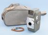 <span class='ref_item'>357 -</span> <span class="object_title">CÁMARA TOMAVISTAS FUJITA DE 8MM</span>   <p><span class="technical_description">Fabricada en  Japón en 1961, por la factoría FUJI PHOT FILM CO., con nº de serie 3723. Cámara de cine de 8 mm, funciona con pilas de 1,5 v.<br/>Robusto  cuerpo metálico esmaltado en color gris verdoso. Piezas de control cromadas.<br/>Visor de enfoque óptico no reflex. Equipada con objetivo Fujita 13 mm., f1,9 Nº.FT14121. Diafragma seleccionable desde f16 hasta f1,9. <br/>Velocidades  fotograma a fotograma y en manual, con velocidad única. Con palanca de bloqueo del disparador. <br/>Viene en funda de tela.</span><br></p>