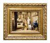 <span class='ref_item'>30 -</span> <span class="description">COPIA DE LA OBRA ORIGINAL DE DAVID TENIERS "EL MONO ESCULTOR" </span>  <p><span class="description">Óleo sobre tabla <br>La obra original pertenece a un conjunto de seis tablas con escenas de monos, todas conservadas en el Prado. Este tema surge en la Edad Media en los Países Bajos y se asocia a la necedad del hombre. <br>Reproducción realizada por un copista autorizado por el Museo Nacional del Prado. Firma ilegible en la esquina inferior derecha.<br>Con marco de madera tallada y dorada.<br>Medidas con marco:<br>46,50 cm.x55 cm.</span></p>