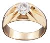<span class='ref_item'>256 -</span> <span class="object_title">SOLITARIO EN ORO 18KT Y DIAMANTE</span>  <p><span class="technical_description">Solitario realizado en oro de 18kt. Formado por un diamante talla brillante antigua, engastado en garras. Peso total aproximado: 1.10ct. Estimación de Color: G. y de Pureza: P3. Decorado en hombros por estrías cónicas.<br/>Medida Sortija: 18</span><br>Peso: <span class="PESO_HCES1">9</span> <span class="PESOUMED_HCES1">gr.</span><br></p>