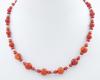 <span class='ref_item'>136 -</span> <span class="object_title">COLLAR DE CORAL Y PLATA</span>  <p><span class="technical_description">Collar corto compuesto por tallas esféricas de coral en varios tamaños alternandose con bolitas de plata. Cierre en forma de bola con caja y lengüeta de plata.<br/>Longitud: 38cm</span><br>Peso: <span class="PESO_HCES1">21,50</span> <span class="PESOUMED_HCES1">gr.</span><br></p>