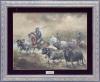 <span class='ref_item'>3 -</span> <span class="object_title">MAYORAL CON VAQUEROS ACOMPAÑANDO A LOS</span>   <p><span class="author">JOSÉ PUENTE (Medina del Campo, 1928 - Madrid, 2002)</span> <br><span class="technique_material">Óleo sobre lienzo</span><br><span class="technical_description">Firmado José Puente en el ángulo inferior izquierdo. Pequeña lámina de metal en el centro con la firma del autor.<br/>En marco de madera tallada y trabajada en dorado con paspartú de terciopelo<br/>Medidas del lienzo: 73 x 92cm</span><br></p>