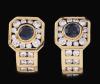 <span class='ref_item'>106 -</span> <span class="object_title">PENDIENTES EN ORO DE 18KT CON ZAFIROS Y DIAMANTES</span>  <p><span class="technical_description">Pendientes realizados en oro de 18 kt compuestos por zafiros centrales en talla redonda y engastados en chatón, con peso total aprox 0,40 ct. adornados con diamantes en talla brillante con un peso total aprox 0,60ct<br/>Cierre: Omega<br/>Longitud: 1,5cm</span><br>Peso: <span class="PESO_HCES1">6</span> <span class="PESOUMED_HCES1">gr.</span><br></p>
