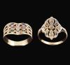 <span class='ref_item'>42 -</span> <span class="object_title">CONJUNTO DE DOS SORTIJAS EN ORO DE 18KT</span>  <p><span class="technical_description">Sortija adornada con rubíes, esmeraldas y zafiros realizada en oro de 18kt y sortija lanzadera antigua con diamantes en talla antigua y zafiros incoloros.<br/>Medida Lanzadera: 16<br/>Medida Sortija con piedras: 19</span><br>Peso: <span class="PESO_HCES1">5</span> <span class="PESOUMED_HCES1">gr.</span><br></p>