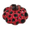 <span class='ref_item'>223 -</span> <span class="object_title">NAOSHIMA RED & BLACK</span>   <p><span class="author">YAYOI KUSAMA (Japón, 1929)</span> <br><span class="technical_description">Calabaza en resina decorada en rojo y negro<br/>En su caja verde. Estampación del nombre de la autora en la base.<br/>Diámetro: 14cm<br/> </span><br></p>