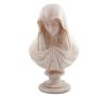 <span class='ref_item'>78 -</span> <span class="object_title">BUSTO VIRGEN MARÍA, S.XIX</span>   <p><span class="author">SEGUIDOR DE GIOVANNI STRAZZA (Milán, 1818-1875)</span> <br><span class="technique_material">Alabastro</span><br><span class="technical_description">Escultura en alabastro que representa el rostro sereno de María, cubierta por un manto que queda sujeto por la estrella de su pecho. Colocada sobre una peana circular igualmente de alabastro. El detallismo del rostro y de los pliegues del velo evidencian el dominio en la técnica, propios de los modelos italianos del siglo XV y XVI. Leve rotura en la base.</span><br><span class="ALTO_HCES1">33 </span><span class="ALTOUMED_HCES1">cm.</span>x<span class="ANCHO_HCES1">19 </span><span class="ANCHOUMED_HCES1">cm.</span>x<span class="GRUESO_HCES1">12</span></p>