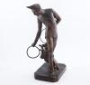<span class='ref_item'>114 -</span> <span class="object_title">ESCULTURA DE ACRÓBATA EN BRONCE PATINADO S.XIX</span>   <p><span class="author">GEORGES PETIT DE CHEMELLIER (1834, Angers - 1907, París)</span> <br><span class="technical_description">Esta escultura en bronce que representa un acróbata realizando un número con un perro atravesando aros. Todo ello sobre una base rectangular. Firmado en la esquina inferior por el autor.<br/>Medidas: 41cm altura</span><br></p>