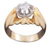 <span class='ref_item'>2 -</span> <span class="object_title">SORTIJA EN ORO BICOLOR DE 18KT Y DIAMANTES</span>  <p><span class="technical_description">Sortija realizada en oro bicolor de 18kt con un diamante con vistas en oro blanco en talla brillante engastado en garras con un peso total aprox de 0,25ct.<br/>Medida Sortija: 10</span><br>Peso: <span class="PESO_HCES1">6,10</span> <span class="PESOUMED_HCES1">gr.</span><br></p>