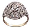<span class='ref_item'>168 -</span> <span class="object_title">SORTIJA ANTIGUA EN ORO 18 KT Y PLATA DE LEY </span>  <p><span class="technical_description">Sortija realizada en oro de 18kt, con vistas en plata. De diseño antiguo, con centro bombé calado y adornado con piedras incoloras<br/>Medida Sortija: 12</span><br>Peso: <span class="PESO_HCES1">3,90</span> <span class="PESOUMED_HCES1">gr.</span><br></p>