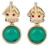 <span class='ref_item'>137 -</span> <span class="object_title">PENDIENTES DE METAL Y PIEDRAS DE COLOR</span>  <p><span class="technical_description">Pendientes con dos cuerpos realizados en metal dorado con piedras de color<br/>Cierre: Clip</span><br></p>