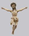 <span class='ref_item'>75 -</span> <span class="object_title">CRISTO CRUCIFICADO</span>   <p><span class="author">ESCUELA ESPAÑOLA, S.XVIII  </span> <br><span class="technique_material">Madera policromada</span><br><span class="technical_description">Talla de Cristo crucificado con brazos articulados, sujetos con herrajes de la época. Con restauraciones del siglo XIX. </span><br><span class="ALTO_HCES1">78 </span><span class="ALTOUMED_HCES1">cm.</span>x<span class="ANCHO_HCES1">72 </span><span class="ANCHOUMED_HCES1">cm.</span></p>