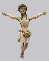 <span class='ref_item'>254 -</span> <span class="object_title">CRISTO CRUCIFICADO</span>   <p><span class="author">ESCUELA GALLEGA, S. XVI</span> <br><span class="technical_description">Talla en madera policromada de Cristo crucificado con brazos articulados, sujetos con herrajes de la época. Con restauraciones del siglo XIX. </span><br><span class="ALTO_HCES1">78 </span><span class="ALTOUMED_HCES1">cm.</span>x<span class="ANCHO_HCES1">72 </span><span class="ANCHOUMED_HCES1">cm.</span></p>