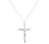 <span class='ref_item'>177 -</span> <span class="object_title">COLGANTE DE CRUZ CON CRISTO Y CADENA EN METAL PLATEADO</span>  <p><span class="technical_description">Colgante en forma de cruz con figura de Cristo y cadena estilo forxat realizados en metal plateado.<br/>Cierre: Mosquetón<br/>Longitud de la cadena: 45cm</span><br>Peso: <span class="PESO_HCES1">9,80</span> <span class="PESOUMED_HCES1">gr.</span><br></p>