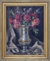 <span class='ref_item'>80 -</span> <span class="object_title">FLORERO CON CLAVELES, 1946</span>   <p><span class="author">JUAN MIGUEL SANCHEZ (Puerto de Santa María, 1899 - Sevilla 1973)</span> <br><span class="technique_material">Óleo sobre lienzo</span><br><span class="technical_description">Firmado y fechado en el ángulo inferior izquierdo.<br/>Enmarcado. Marco con desperfectos<br/>Medidas: 65 x 50cm con marco<br/>Estimación de mercado: 250-300&euro;</span><br></p>