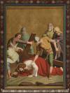 <span class='ref_item'>35 -</span> <span class="object_title">JESÚS CAE POR SEGUNDA VEZ</span>   <p><span class="author">ESCUELA CENTROEUROPEA S.XIX  </span> <br><span class="technique_material">Óleo sobre lienzo</span><br><span class="technical_description">Copia de una obra original ubicada en la Iglesia de Saint-Blaise-la-Roche, Francia. Dicha obra original, forma parte de un Vía Crucis adquirido por el gobierno francés en 2004. La escena aparece sobre fondo dorado y enmarcado con motivos florales policromados. Inscripción en la parte inferior: "Jesus valt de tweede maal onder zun kruis".<br/>El presente trabajo coincide con la parte superior de la obra que artistas realizaron para Iglesia de San Walburg de Oudenaarde (Belgica). 67 x 48 cm.</span><br></p>