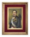 <span class='ref_item'>24 -</span> <span class="object_title">RETRATO MILITAR CON LA BANDA DE LA ORDEN DE CARLOS III</span>   <p><span class="author">RAMÓN BORRELL Y PLÁ (Barcelona, 1876-1963)</span> <br><span class="technique_material">Óleo sobre tabla</span><br><span class="technical_description">Retrato de medio cuerpo de un General español, representado con el Toisón de oro en la época colonial.<br/>Al dorso certificado por el hijo del artista, José Carlos Borrell.<br/>Enmarcado sin cristal<br/>Medidas: 32  x 21,5cm sin marco<br/>Estimación de mercado: 200-300&euro;</span><br></p>