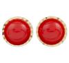 <span class='ref_item'>254 -</span> <span class="object_title">PENDIENTES EN ORO 18KT Y CORAL SINTERIZADO</span>  <p><span class="technical_description">Pendientes realizados en oro de 18kt. Con detalle de coral sinterizado en talla cabujón redonda sobre bisel tallado.<br/>Cierre: Rosca<br/>Medidas: 1 x 1 cm</span><br>Peso: <span class="PESO_HCES1">1,80</span> <span class="PESOUMED_HCES1">gr.</span><br></p>