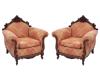 <span class='ref_item'>239 -</span> <span class="object_title">PAREJA DE BUTACAS ESTILO VICTORIANO</span>   <p><span class="technical_description">Realizadas en madera tallada en respaldo, brazos y zona inferior del asiento con motivos vegetales. Tapizadas en tonos anaranjados y motivos vegetales. </span><br><span class="ALTO_HCES1">100 </span><span class="ALTOUMED_HCES1">cm.</span>x<span class="ANCHO_HCES1">94 </span><span class="ANCHOUMED_HCES1">cm.</span>x<span class="GRUESO_HCES1">75 </span><span class="GRUESOUMED_HCES1">cm.</span></p>