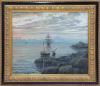 <span class='ref_item'>124 -</span> <span class="object_title">ESCENA MARÍTIMA</span>   <p><span class="technique_material">Óleo sobre lienzo</span><br><span class="technical_description">La obra muestra en un primer plano a tres pescadores, al amanecer, preparándose para salir a faenar. Mientras que al fondo, barcos de diversa envergadura realizan las mismas tareas de captura.<br/>Firmado en el ángulo inferior derecho : "J. Francos A."<br/>Marco en madera trabajada y dorada. El lienzo presenta pequeñas pérdidas en la capa pictórica.<br/>Medidas: 75 x 85 cm con marco. 55 x 65 sin marco</span><br></p>