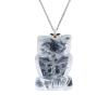 <span class='ref_item'>88 -</span> <span class="object_title">COLGANTE BÚHO Y CADENA EN PLATA DE LEY Y CUARZO CRISTAL DE ROCA</span>  <p><span class="technical_description">Colgante con cadena realizados en plata de ley. Colgante en forma de búho tallado en cuarzo cristal de roca. Eslabón tipo forxat.<br/>Cierre: Reasa<br/>Longitud de la cadena: 50cm<br/>Medidas Colgante: 4 x 2,10cm</span><br>Peso: <span class="PESO_HCES1">19,60</span> <span class="PESOUMED_HCES1">gr.</span><br></p>