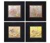 <span class='ref_item'>138 -</span> <span class="object_title">LOTE DE CUATRO COMPOSCIONES ABSTRACTAS</span>   <p><span class="technique_material">Técnica mixta</span><br><span class="technical_description">Lote compuesto por cuatro composiciones realizadas sobre papel barba que muestran abstracciones de distintas tonalidades, creando un conjunto llamativo y decorativo.<br/>Firmados "Maví" en el ángulo inferior izquierdo en color negro.<br/>Enmarcados con marco y paspartú negro.<br/>Medidas con marco: 68,5 x 68cm</span><br></p>