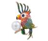 <span class='ref_item'>168 -</span> <span class="object_title">BROCHE LORO EN METAL DORADO, PERLA DE IMITACIÓN Y ESMALTE</span>  <p><span class="technical_description">Broche con forma de loro realizado en metal dorado. Decorado con esmaltes y una piedra negra como ojo. Destaca una perla de imitación color blanco.<br/>Cierre: Aguja<br/>Medida: 4,5 x 3cm</span><br>Peso: <span class="PESO_HCES1">9,70</span> <span class="PESOUMED_HCES1">gr.</span><br></p>