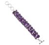 <span class='ref_item'>219 -</span> <span class="object_title">PULSERA EN PLATA DE LEY Y AMATISTAS</span>  <p><span class="technical_description">Pulsera realizada en plata de ley. Compuesta por amatista en tallas oval y perilla engastadas en bisel<br/>Cierre: Pasador con dos amatistas<br/>Longitud: 19cm</span><br>Peso: <span class="PESO_HCES1">53,50</span> <span class="PESOUMED_HCES1">gr.</span><br></p>