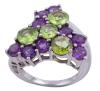 <span class='ref_item'>283 -</span> <span class="object_title">SORTIJA EN PLATA DE LEY, AMATISTAS Y PERIDOTOS</span>  <p><span class="technical_description">Sortija realizada en plata de ley, con contraste. Adornada con tallas redondas de amatistas y peridotos, engastados en garra<br/>Medida Sortija: 14</span><br>Peso: <span class="PESO_HCES1">9,10</span> <span class="PESOUMED_HCES1">gr.</span><br></p>