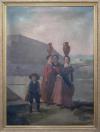 <span class='ref_item'>23 -</span> <span class="object_title">LAS MOZAS DEL CÁNTARO, COPIA DEL ORIGINAL DE FRANCISCO DE GOYA</span>   <p><span class="technique_material">Óleo sobre lienzo</span><br><span class="technical_description">Copia realizada aproximadamente a finales del s.XIX de la obra original de Francisco de Goya y Lucientes "Las mozas del Cántaro". Realizada entre el año 1791 y 1792, se encuentra actualmente en el Museo nacional del Prado. Firmado "M.Formo" en el ángulo inferior derecho.<br/>En marco de madera tallada y trabajada en dorada. El lienzo presenta salpicaduras.<br/>Medidas del lienzo 190 x 142 cm </span><br></p>