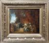 <span class='ref_item'>109 -</span> <span class="object_title">CAPITULACIONES DE BODA Y BAILE CAMPESTRE, COPIA DEL ORIGINAL DE JEAN-ANTOINE WATTEAU</span>   <p><span class="technique_material">Óleo sobre lienzo</span><br><span class="technical_description">Copia realizada aproximadamente a finales del s.XIX de la obra original de Watteau "Capitulaciones de boda y baile campestre". Realizada hacia 1711, se encuentra actualmente en el Museo nacional del Prado.<br/>En marco de madera tallada y trabajada en dorada.<br/>Medidas del lienzo 43 x 56 cm</span><br></p>
