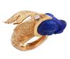 <span class='ref_item'>72 -</span> <span class="object_title">SORTIJA EN ORO 18KT, LAPISLÁZULI Y DIAMANTE</span>  <p><span class="technical_description">Sortija realizada en oro de 18kt con diseño de pez. La cabeza tallada en lapislázuli con un diamante encima en talla brillante con un peso aprox de 0.05ct.<br/>Medida Sortija: 12</span><br>Peso: <span class="PESO_HCES1">10,80</span> <span class="PESOUMED_HCES1">gr.</span><br></p>