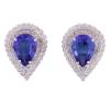 <span class='ref_item'>139 -</span> <span class="object_title">PENDIENTES EN ORO 18KT, TANZANITAS Y DIAMANTES</span>  <p><span class="technical_description">Pareja de pendientes realizados en oro de 18kt. Con tanzanitas en talla perilla, engastadas en garras, con un peso total aprox de 7.50ct. Doble orla de diamantes en talla brillante y trillón, engastados en grano, con un peso total aprox de 1ct.<br/>Cierre: Presión</span><br>Peso: <span class="PESO_HCES1">11,20</span> <span class="PESOUMED_HCES1">gr.</span><br></p>