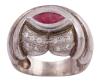 <span class='ref_item'>171 -</span> <span class="object_title">SORTIJA EN PLATA DE LEY, CIRCONITAS Y RUBÍ</span>  <p><span class="technical_description">Sortija realizada en plata de ley, con decoración estriada en el brazo. Con rubí central talla marquise engastado en chatón con un peso aprox de 0.40ct y circonitas talla redonda engastadas en grano.<br/>Medida Sortija:12</span><br>Peso: <span class="PESO_HCES1">10,60</span> <span class="PESOUMED_HCES1">gr.</span><br></p>