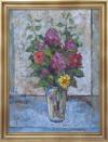 <span class='ref_item'>92 -</span> <span class="object_title">JARRÓN CON FLORES, 1975</span>   <p><span class="technique_material">Óleo sobre lienzo</span><br><span class="technical_description">Firmado "García París" y fechado 75 en la esquina inferior izquierda.<br/>Enmarcado<br/>Medidas: 69 x 54cm con marco. 61 x 46cm sin marco</span><br></p>