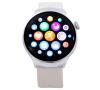 <span class='ref_item'>82 -</span> <span class="object_title">SMARTWATCH RoHS DE CORREA BLANCA</span>  <p><span class="technical_description">Reloj inteligente RoHS 4 Pro con correa de caucho blanco. Esfera de 45mm. Con GPS, bluetooth y llamadas. Cristal zafiro. Acompañado de cable para cargar. En funcionamiento.</span><br>Peso: <span class="PESO_HCES1">56,20</span> <span class="PESOUMED_HCES1">gr.</span><br></p>