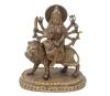 <span class='ref_item'>158 -</span> <span class="object_title">FIGURA EN BRONCE DORADO DE DIOSA HNDÚ SOBRE UN LEÓN </span>   <p><span class="technical_description">Colocada sobre una base elíptica y ataviada con sus atributos. Atribuida a la diosa Durga, protectora de ciudades y vencedora en las guerras.<br/>Medidas: 24x20x11cm</span><br></p>