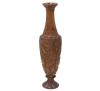 <span class='ref_item'>213 -</span> <span class="object_title">JARRÓN EN MADERA CAOBA TALLADA Y BARNIZADA CON MOTIVOS ORIENTALES</span>   <p><span class="technical_description">Gran jarrón decorativo realizado con madera de caoba tallada y barnizada decorada con motivos orientales en el que destacan los florales y animales. <br/>Medidas: 84x20x20cm</span><br></p>