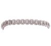<span class='ref_item'>20 -</span> <span class="object_title">PULSERA EN ORO 18KT Y DIAMANTES</span>  <p><span class="technical_description">Pulsera realizada en oro de 18kt. Formada por eslabones cuajados de diamantes en talla brillante y trapecio con peso total aprox 10.80ct. <br/>Cierre: Lengüeta y doble ocho de seguridad<br/>Longitud: 17cm</span><br>Peso: <span class="PESO_HCES1">17,70</span> <span class="PESOUMED_HCES1">gr.</span><br></p>