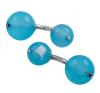 <span class='ref_item'>31 -</span> <span class="object_title">GEMELOS EN ORO 18KT, CALCEDONIA Y ZAFIROS</span>  <p><span class="technical_description">Par de gemelos rígidos realizados en oro de 18kt. Con cuentas esféricas de calcedonias azules calibradas aprox en 8,2-10,2mm. Las grandes con detalle de pequeños zafiros<br/>Longitud: 2,5cm</span><br>Peso: <span class="PESO_HCES1">5,70</span> <span class="PESOUMED_HCES1">gr.</span><br></p>