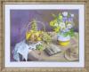 <span class='ref_item'>16 -</span> <span class="object_title">BODEGÓN CON FLORES Y FRUTAS (1980)</span>   <p><span class="author">MICHELINE JAUME CHIMOT (s. XX)</span> <br><span class="technique_material">Óleo sobre lienzo</span><br><span class="technical_description">Bodegón muy llamativo protagonizado por flores y frutas. <br/>Firmado y fechado en 1980 en esquina inferior izquierda.<br/>Enmarcado en madera tallada y dorada y paspartú.<br/>Medidas: 100x85cm</span><br></p>