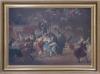 <span class='ref_item'>80 -</span> <span class="object_title">BAILE DE CARNAVAL AL ESTILO GOYESCO</span>   <p><span class="author">ESCUELA CATALANA S.XX</span> <br><span class="technique_material">Óleo sobre cartón</span><br><span class="technical_description">Escena enmarcada en la arena de una plaza de toros, un gran grupo de personas disfrazadas se reúnen para bailar.<br/>Enmarcado en madera trabajada en dorado.<br/>Medidas sin marco: 47,5 x 67,5cm</span><br></p>
